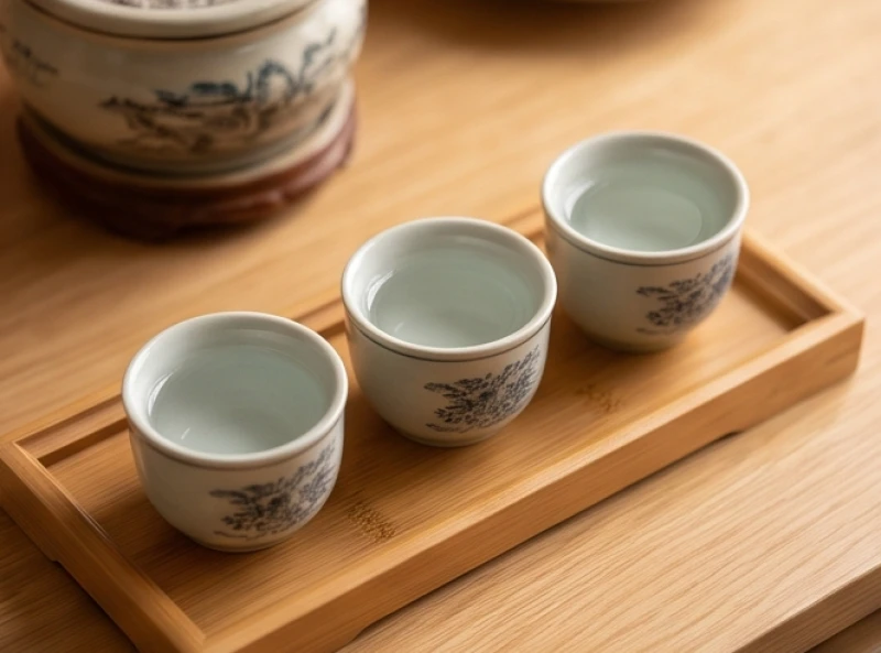 Văn khấn gia tiên hàng ngày: Bài cúng ngắn gọn và mâm lễ tối giản 5 Ba chén nước tinh khiết được xếp ngay ngắn trên bàn thờ dâng lên gia tiên