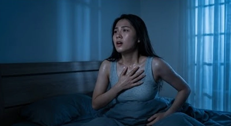Mơ thấy rồng đen là điềm gì: Giải mã bối cảnh & cách hóa giải 5 Người phụ nữ vã mồ hôi giật mình tỉnh giấc giữa đêm sau khi trải qua cơn ác mộng rượt đuổi đầy căng thẳng