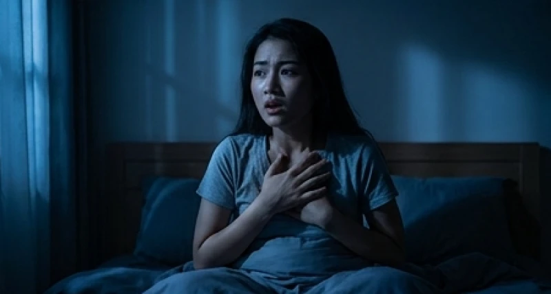 Giải mã mơ thấy bạn trai cũ: Gốc rễ tâm lý & cách dứt điểm 7 Nét mặt bàng hoàng căng thẳng bừng tỉnh sau cơn ác mộng lặp đi lặp lại khi mơ thấy bạn trai cũ