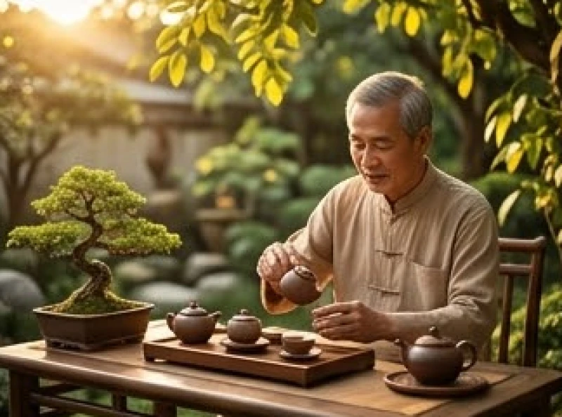 Thưởng trà tĩnh tâm tận hưởng cuộc sống xế chiều an nhàn của người tuổi Dần