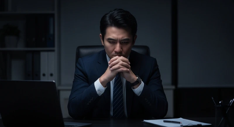 Mơ Thấy Quan Hệ Đồng Giới: Đọc Vị Tâm Lý Ẩn Giấu & Điềm Báo 3 Người đàn ông căng thẳng làm việc đêm khuya, nguyên nhân phổ biến dẫn đến những giấc mơ đồng giới về quyền lực