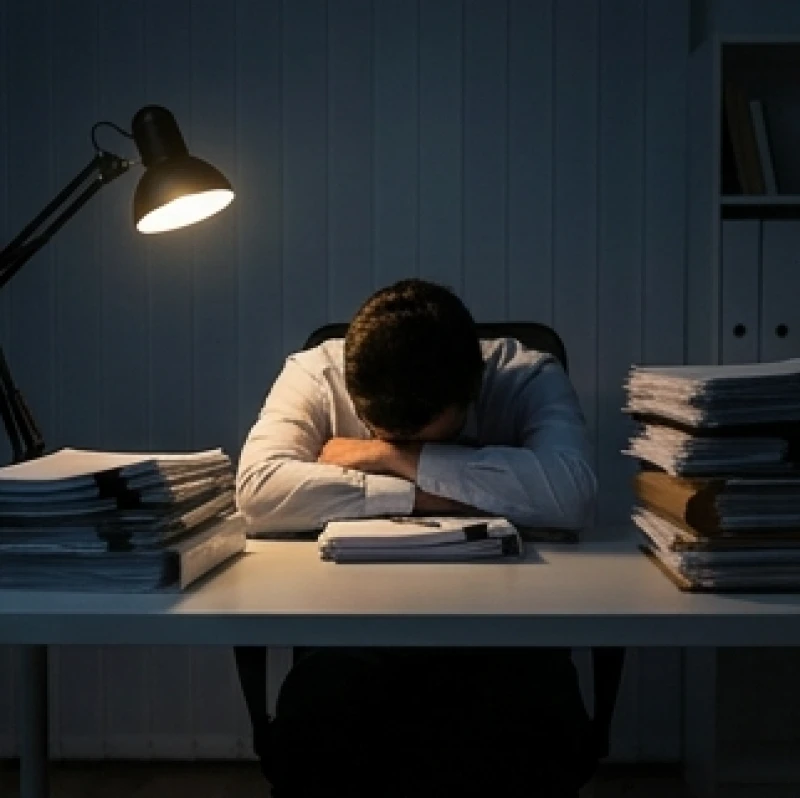 Mơ thấy ma cà rồng: Giải mã điềm báo, lý giải khoa học & con số 2 Nhân viên văn phòng gục đầu xuống bàn làm việc vì quá mệt mỏi và kiệt quệ năng lượng