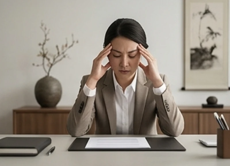 Một người làm việc trong trạng thái căng thẳng thể hiện tác động tiêu cực khi chọn sai lĩnh vực tương khắc