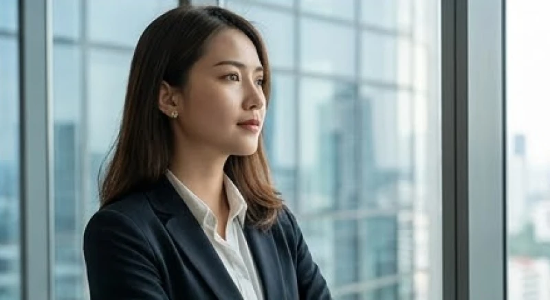 Mơ thấy mua bán nhà đất: Giải mã điềm báo và con số may mắn 5 Nữ nhân viên văn phòng trầm ngâm nhìn ra cửa sổ kính của tòa nhà cao tầng trong không gian làm việc tĩnh lặng