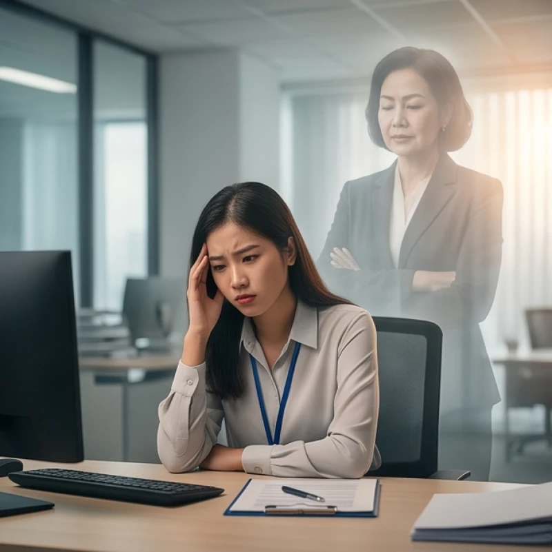 Mơ thấy bà chủ là điềm gì: Phân loại bối cảnh và bộ số may mắn 6 Nhân viên lo âu tại văn phòng mới khi nhớ lại những quy định khắt khe của người sếp cũ