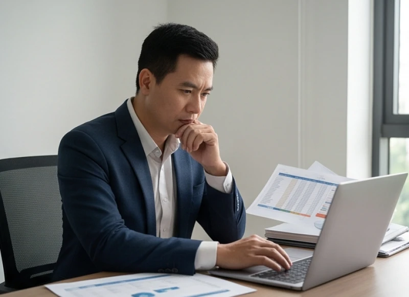 Tuổi Sửu nên làm chủ hay làm thuê: Bộ tiêu chí tự đánh giá 7 Chủ doanh nghiệp căng thẳng tính toán các chi phí cố định và dòng tiền âm trên bảng tính tài chính