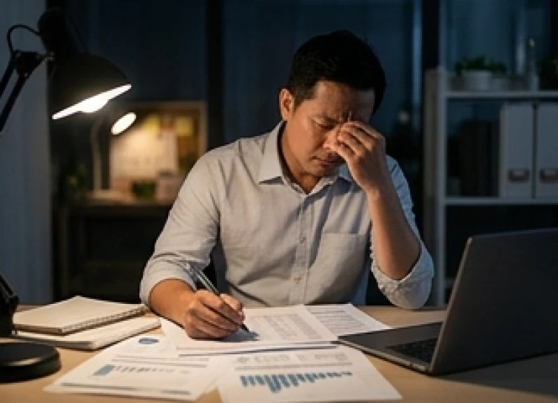 Chủ doanh nghiệp đang đối mặt với căng thẳng khi tính toán dòng tiền và chi phí lương nhân sự hàng tháng