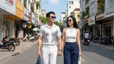 Nam nữ 2005 mệnh Thủy phối trang phục màu trắng và đen thanh lịch giúp giải đáp ất dậu 2005 hợp màu gì.