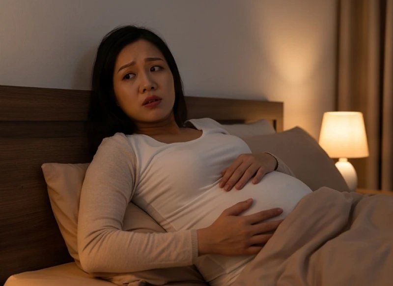Mơ thấy sinh con khi đang mang thai: Giải mã theo tam cá nguyệt 1 Mẹ bầu bừng tỉnh giữa đêm vì lo lắng sau khi mơ thấy sinh con khi đang mang thai