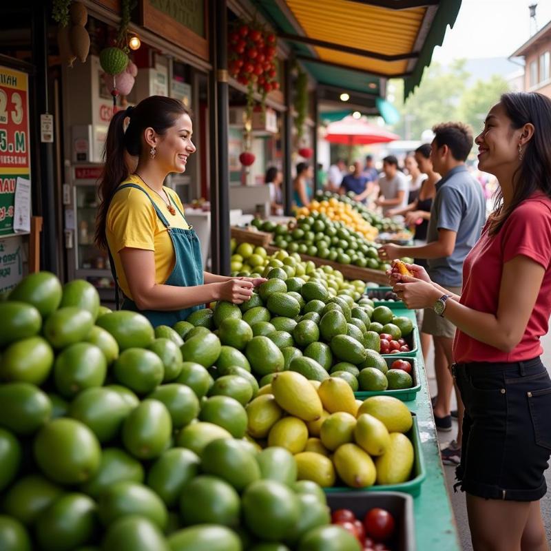 Mơ thấy bán bơ chín mọng