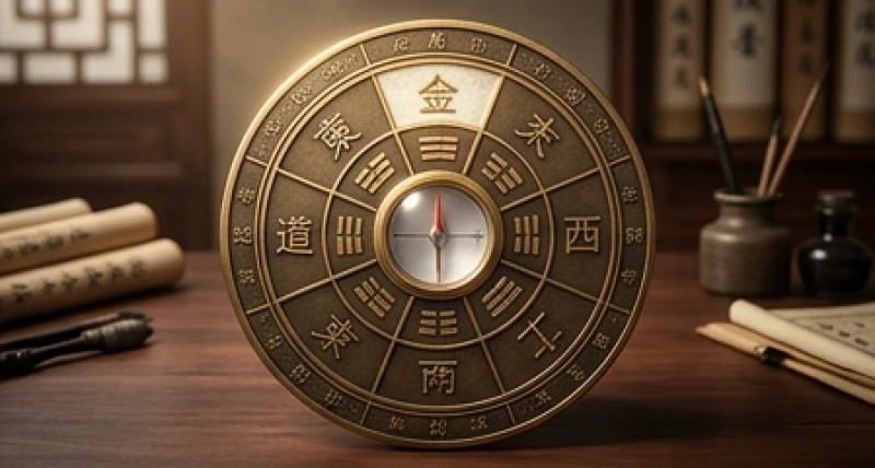 Sơ đồ năng lượng tam hợp tuổi Dậu lưu chuyển giữa ba con giáp Tỵ, Dậu và Sửu trên mặt đồng hồ cổ