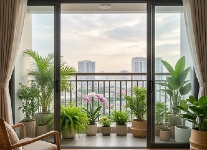 Tuổi Sửu hợp hướng nào: Bảng tra cứu và cách hóa giải phạm kỵ 3 Cửa ban công mở rộng quay về hướng Đông Nam đón nắng sớm và gió mát lành cho gia chủ sinh năm 1961