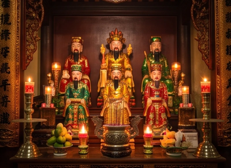 Không gian thờ tự linh thiêng tại ban Công Đồng trong tín ngưỡng thờ Mẫu Tứ Phủ của người Việt