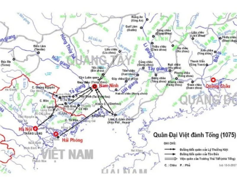 Bản đồ chiến dịch Đại Việt