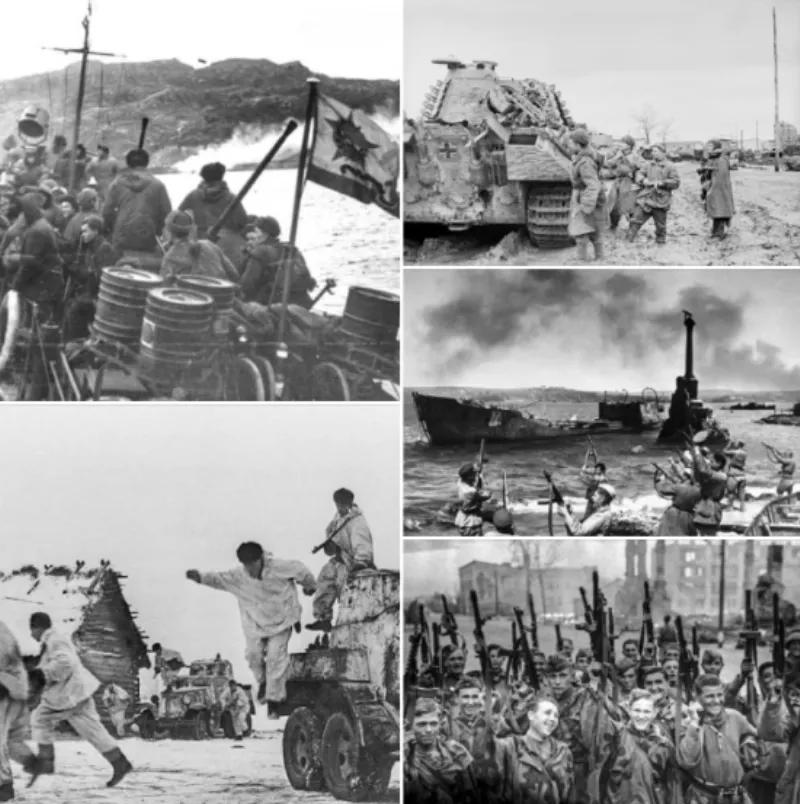 Bản đồ minh họa các chiến dịch phản công của Hồng quân Liên Xô trong năm 1944