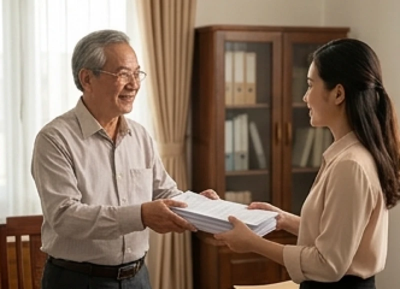 Tử vi tuổi Nhâm Dần 1962 năm 2027: Cách giải hạn và mượn tuổi 8 Người lớn tuổi đang mỉm cười hướng dẫn và bàn giao công việc cho người trẻ