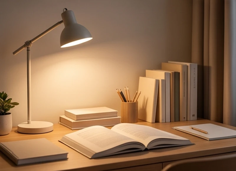Góc học tập yên tĩnh được tối ưu hóa ánh sáng để khai thác trường năng lượng Phục Vị tĩnh lặng