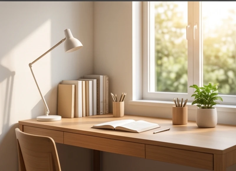 Tuổi Tý hợp hướng nào: chuẩn Bát Trạch và cách hóa giải 9 Bàn học bằng gỗ được đặt ở góc sáng sủa giúp thanh thiếu niên tập trung tinh thần học tập hiệu quả