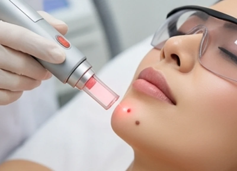 Nốt ruồi dưới cằm nữ: Ý nghĩa tướng số và tiêu chí giữ hay tẩy 9 Quy trình sử dụng công nghệ laser CO2 Fractional để loại bỏ hắc sắc tố của nốt ruồi dưới cằm an toàn