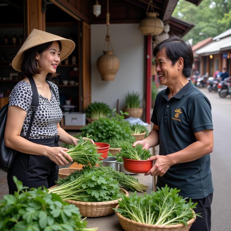 Mơ thấy bán ngải cứu cho người quen