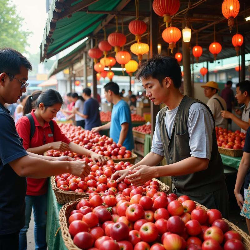 Mơ thấy bán táo mèo trong giấc mơ