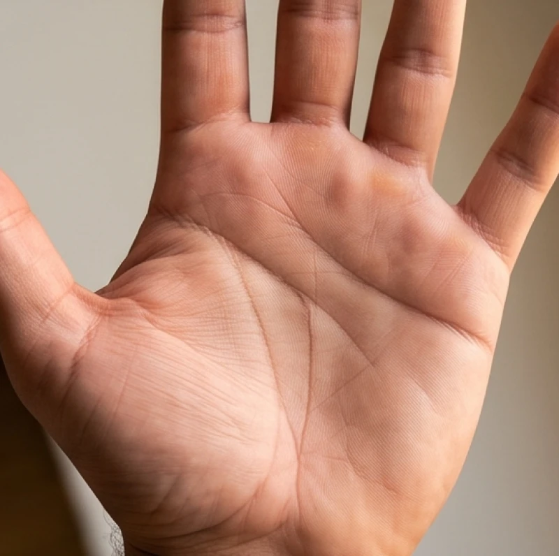 Bàn tay chữ Nhất ở nam giới với một đường chỉ duy nhất cắt ngang lòng bàn tay