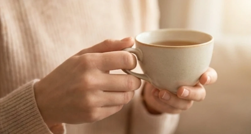 Bàn tay có hai đường chỉ tay: Giải mã vận mệnh nam nữ chuẩn xác 4 Bàn tay có hai đường chỉ tay của người phụ nữ đang thư giãn thưởng thức tách trà ấm áp