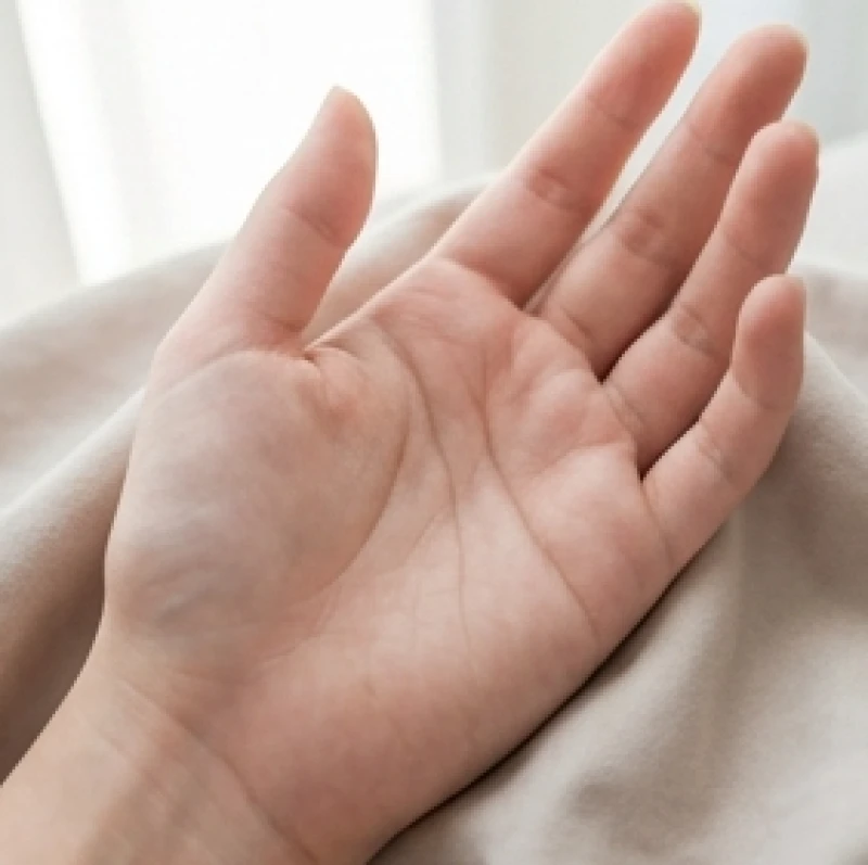 Bàn tay nữ giới mang đường tâm đạo rủ xuống bộc lộ thế giới nội tâm nhạy cảm và thói quen hy sinh quá mức cho gia đình