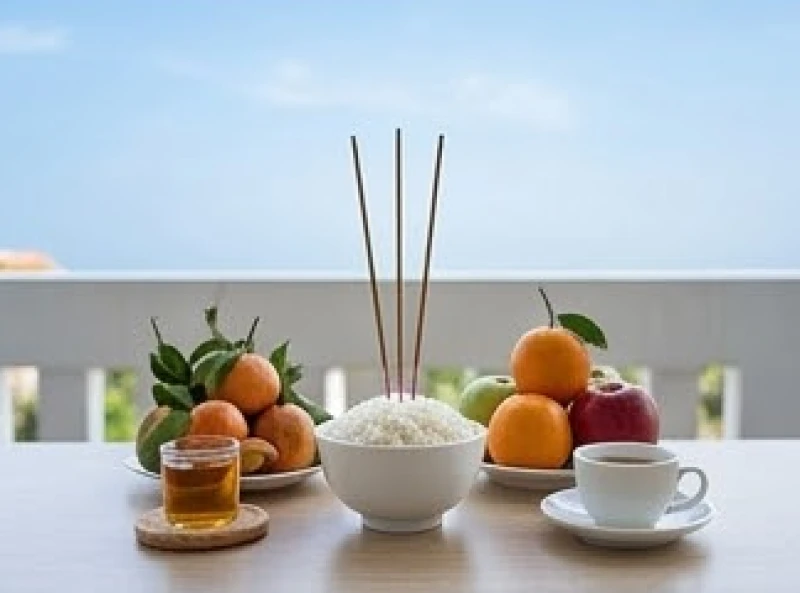 Lập ban bái vọng thanh tịnh trên sân thượng gia đình để dâng hương từ xa