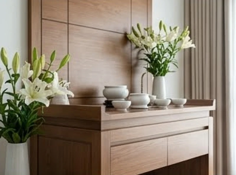 Hướng bàn thờ hợp tuổi Dậu: Bảng tra cứu Nam Nữ & cách hóa giải 5 Mẫu án gian thờ hiện đại tông màu sáng dành cho gia chủ mệnh Kim