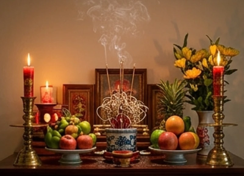 Mơ thấy người thân đã mất còn sống: Bảng tra số & cách an tâm 4 Bàn thờ gia tiên truyền thống với hương khói nghi ngút là nơi kết nối tâm linh giữa hai thế giới