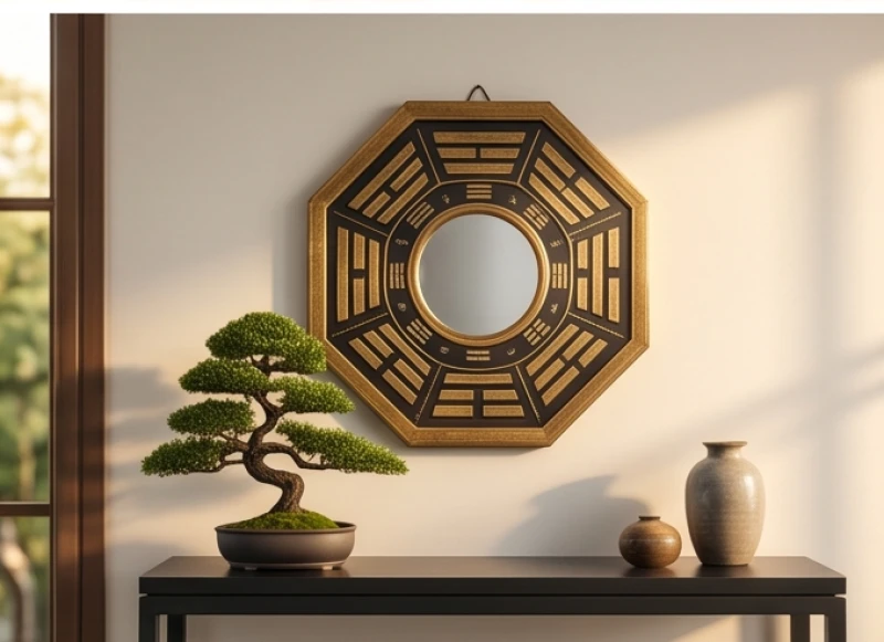 Bảng gỗ khắc 9 cung hệ thống cửu trạch tuổi làm nhà trong phong thủy Đông Phương