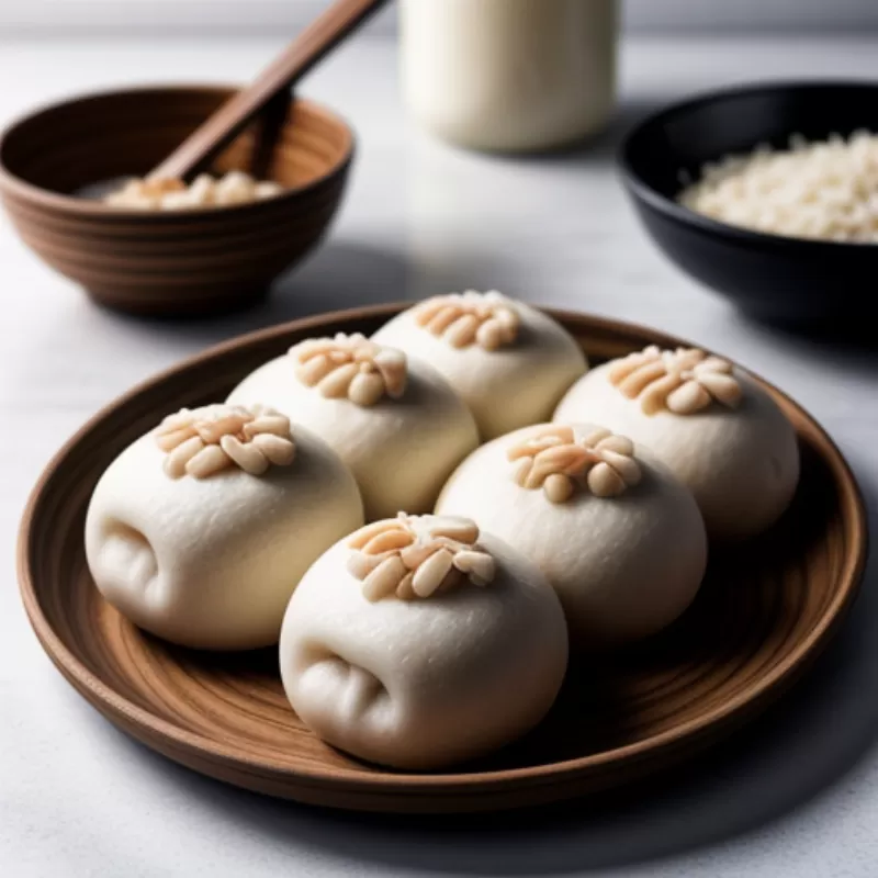 Bánh bao chỉ nhân dừa đậu phộng