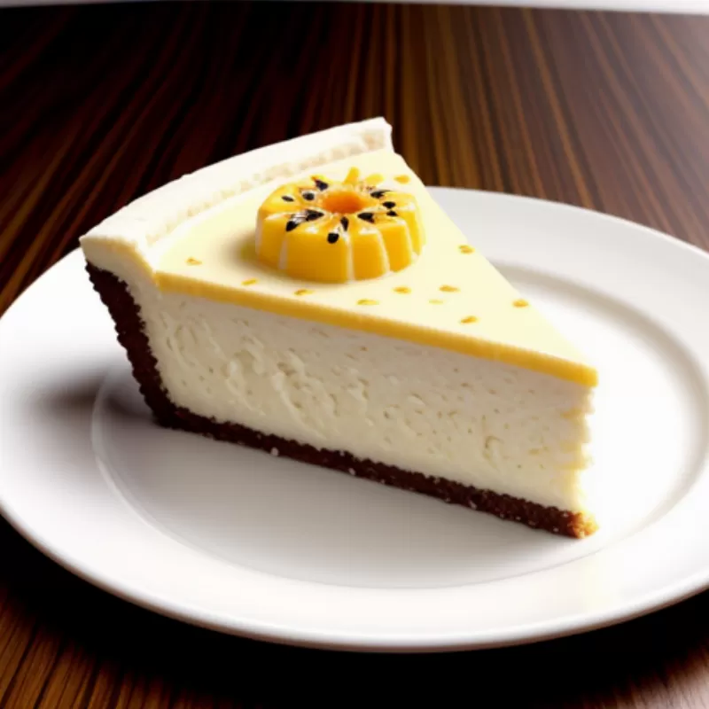 Bánh Cheesecake Chanh Dây cắt miếng