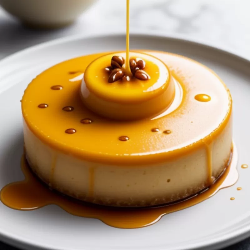 Bánh flan caramen chanh leo minh họa 2