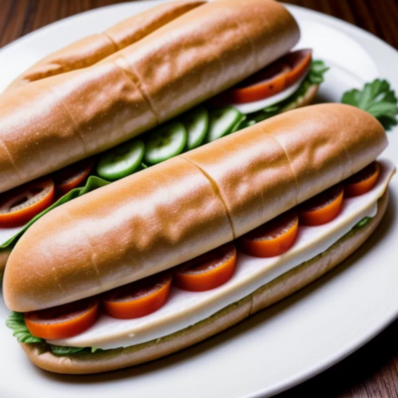 Bánh mì kẹp gà rang muối