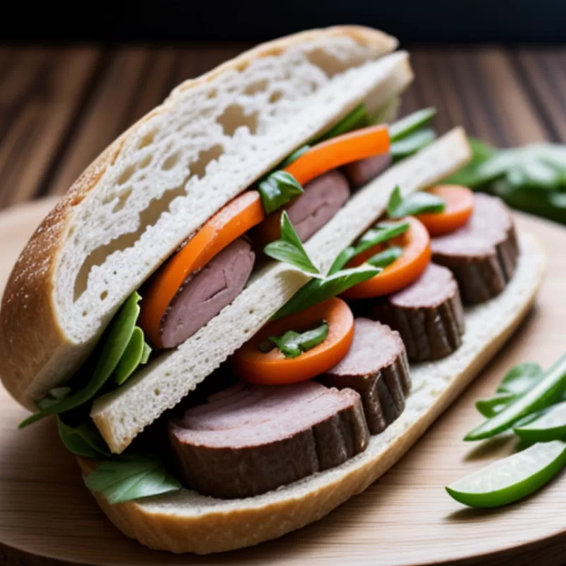 Bánh mì kẹp thịt cừu hầm