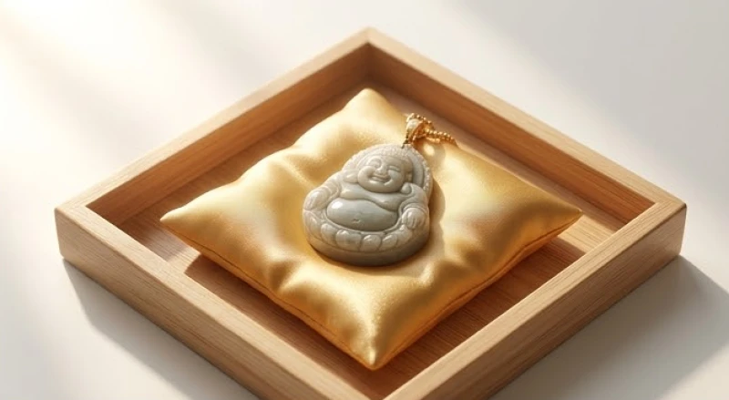 Mặt Phật bản mệnh được tháo ra và đặt trang trọng trên một chiếc đĩa lót lụa vàng trước khi đi tắm