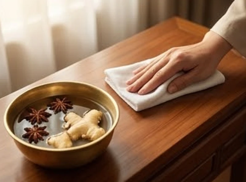 Văn khấn ngày mất Chủ tịch Hồ Chí Minh: Mâm lễ & bài cúng chuẩn 8 Dùng chiếc khăn sạch và nước thảo mộc đun sôi để cẩn thận lau chùi, thanh tẩy không gian ban thờ thiêng liêng