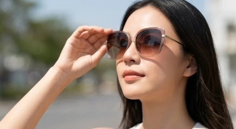 Nốt ruồi trên mí mắt: Ý nghĩa tướng số và bảng giá tẩy an toàn 2 Phụ nữ đeo kính râm thời trang để bảo vệ mắt khỏi tác động của tia UV