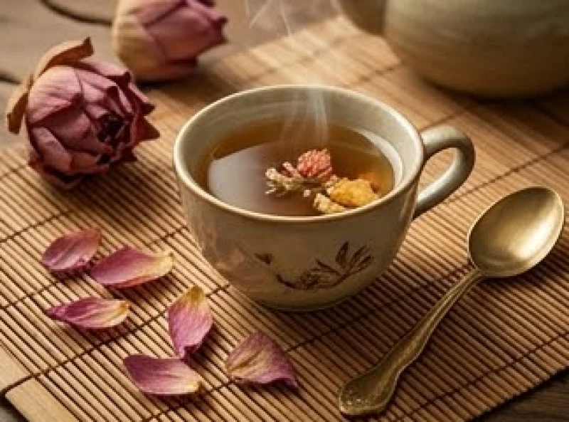 Tách trà thảo mộc ấm áp giúp nâng cao sức khỏe và bồi bổ khí huyết cho phụ nữ Kỷ Dậu