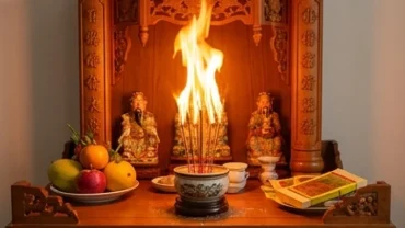 Bát hương trên bàn thờ Thần Tài bốc cháy rực rỡ khiến nhiều người thắc mắc bát hương thần tài bốc cháy là điềm gì