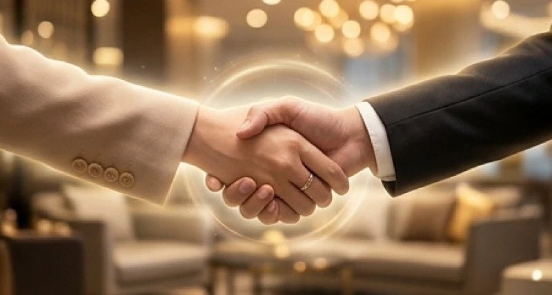 Mơ thấy người nổi tiếng: Ý nghĩa tâm lý, điềm báo và con số 4 Cái bắt tay đầy tự tin và thân thiện giữa hai người trong một không gian sang trọng