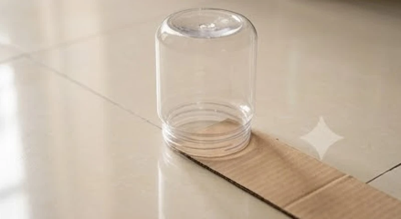 Dế vào nhà là điềm gì: Giải mã điềm báo & mẹo đuổi dế an toàn 8 Một chiếc hũ nhựa trong suốt úp ngược cẩn thận trên nền nhà để bẫy dế xua đuổi tiếng ồn