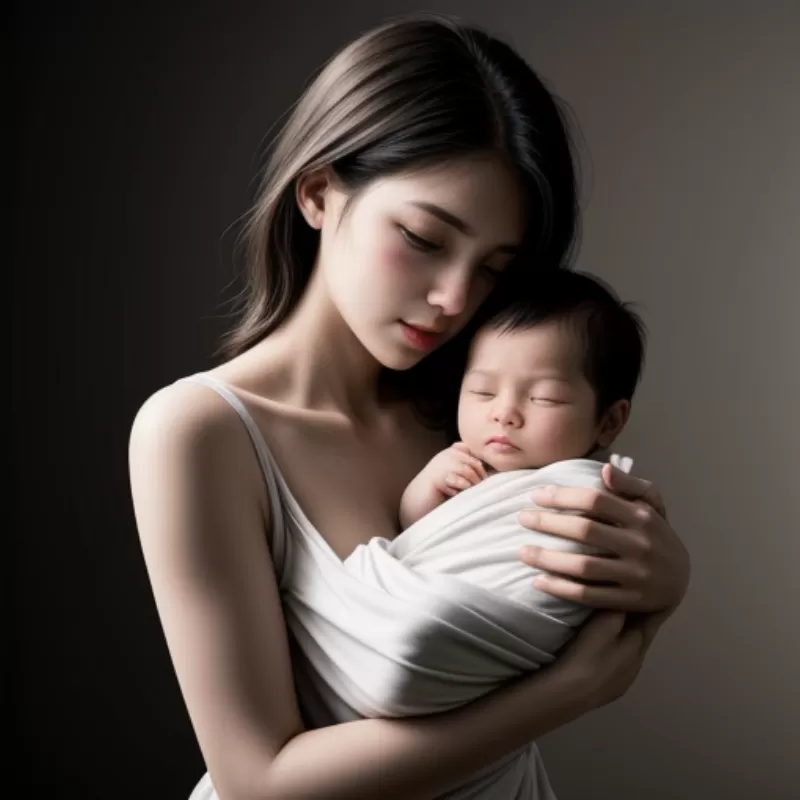 Holding a newborn baby