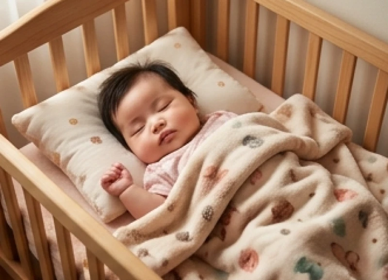 Bé gái sơ sinh bụ bẫm đáng yêu say giấc nồng trong ngày lễ tròn một tháng tuổi