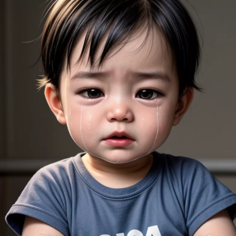 Bé trai khóc