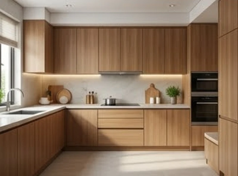 Căn bếp hiện đại sạch sẽ được đặt tại góc xấu nhưng hướng nhìn bếp quay về cung tốt lành