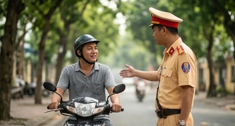 Mơ thấy công an giao thông: Điềm báo & con số theo tình huống 3 Người đi đường thở phào nhẹ nhõm sau khi được cảnh sát giao thông nhắc nhở nhẹ nhàng thay vì phạt tiền