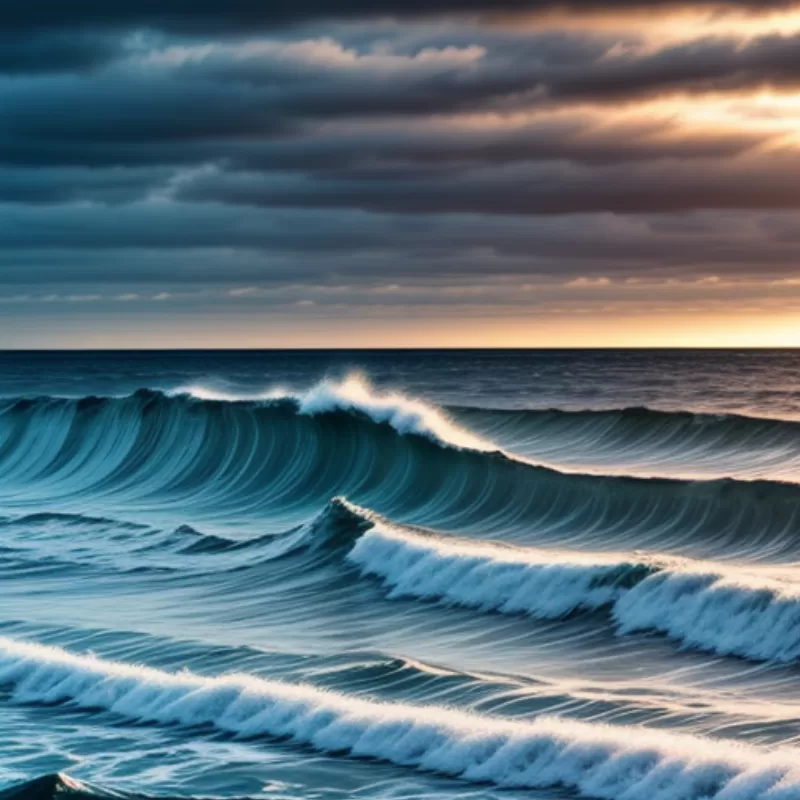 Biển động sóng lớn